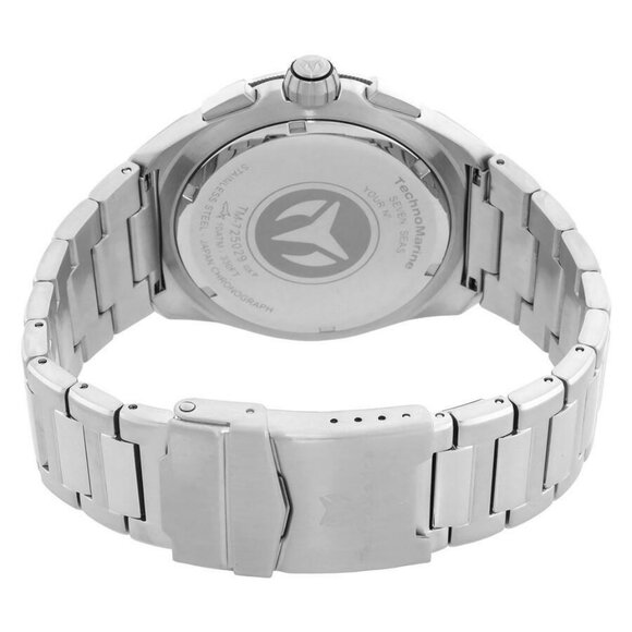 NWT Authentic Technomarine Seven Seas Chronograph GMT Quartz Silver Dial Men's W - Picture 3 of 3